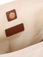 Borsa tote per bambina Chloé Kids beige con logo ricamato sul davanti C20872 148 CHLOE' KIDS 