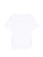 T-shirt per bambino Paul & Shark Kids bianca con stampa squalo sul davanti WUM00HLAA53 10101 PAUL & SHARK KIDS 