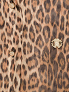 Camicia per bambina Roberto Cavalli Kids animalier con placca con logo sul davanti CGP26160CA MACULA N.H. ROBERTO CAVALLI KIDS 