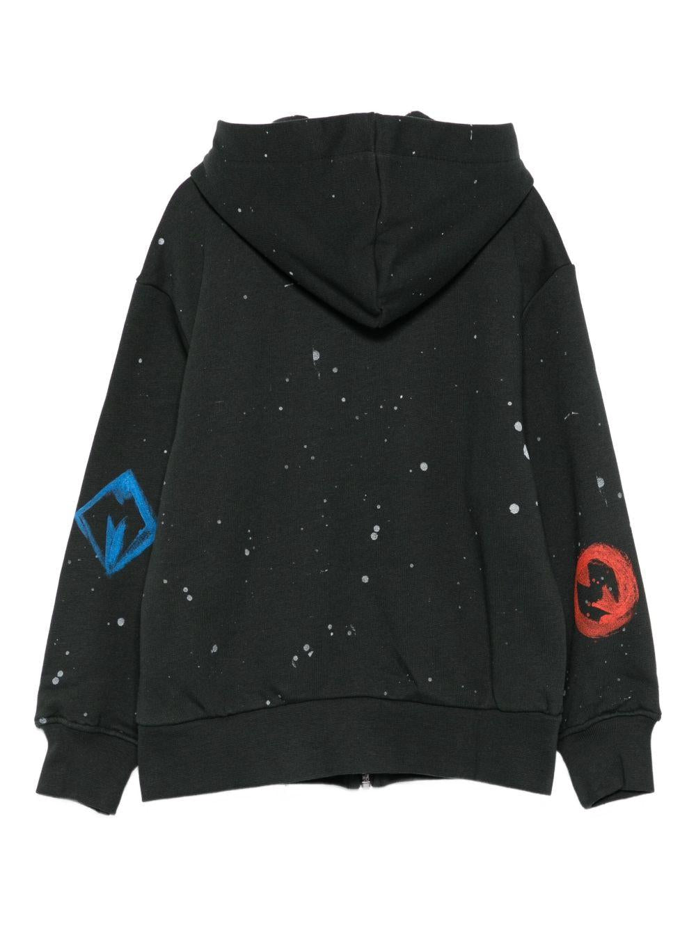 Felpa per bambino MSGM Kids nero con cappuccio F5MSJBZH251 MS040 MSGM KIDS 