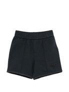 Shorts per neonato Emporio Armani Kids blu con logo aquila sul davanti EB001121 AF20698 UB118 EMPORIO ARMANI KIDS 