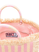 Borsa Colette MC2 Saint Barth multicolore con logo ricamato sul davanti COL0017 00407L MC2 ST. BARTH KIDS 