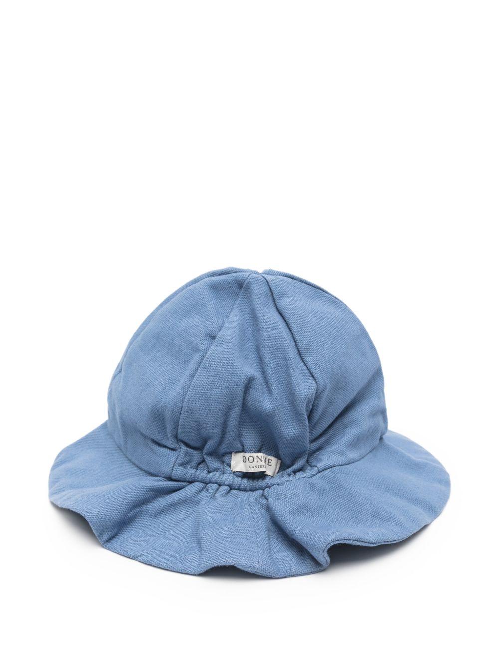 Cappello Steijn per neonato Donsje blu con ricamo balena 4099204 00185 DONSJE KIDS 