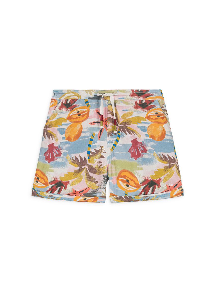 Shorts per neonato Louise Misha Kids multicolor con stampa grafica all-over BRI-S25-S0097 MULTICOLOR LOUISE MISHA 