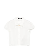 Camicia per bambina Balmain Kids bianca con colletto classico BY5A61 K0282 101 BALMAIN KIDS 