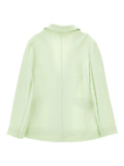 Blazer per bambina Monnalisa verde con applicazione fiore 71G103 7303 0020 MONNALISA KIDS 