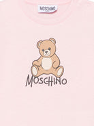 Abito per neonata Moschino Kids rosa con motivo Teddy Bear MBV0CVLCA40 50209 MOSCHINO KIDS 