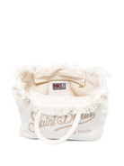 Borsa Vanity MC2 Saint Barth bianca con dettaglio frange VANI001 08246L MC2 ST. BARTH KIDS 