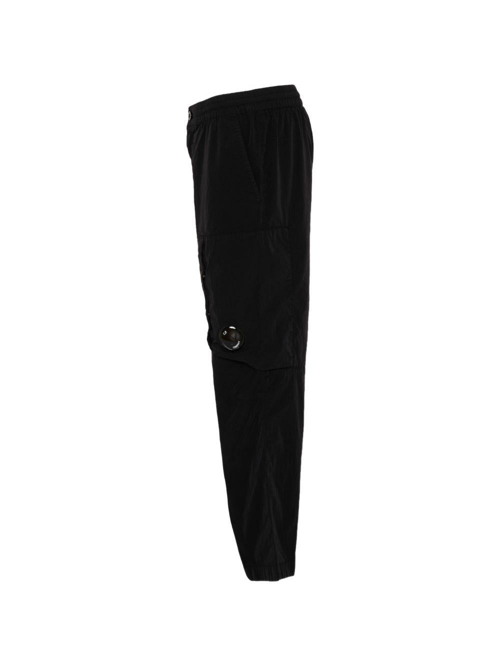 Pantaloni per bambino C.P. Company Kids neri con vita elasticizzata CUP018L3C00 60100 C.P.COMPANY KIDS 