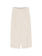 Pantaloni per donna Alysi beige con orlo risvoltato 116114 P6057 BURRO ALYSI 