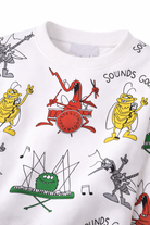 Felpa per bambino Stella McCartney Kids bianca con stampa grafica TY4P40 Z3522 137MC STELLA McCARTNEY KIDS 