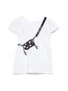 Abito per neonata The Marc Jacobs Kids bianco con maniche a ruches W60809 10P THE MARC JACOBS KIDS 