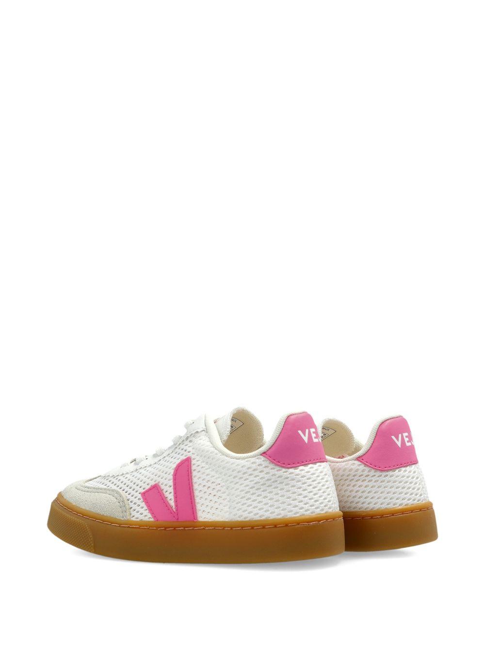 Sneakers per bambina Veja Kids bianche con inserti rosa SY2221523 WHITE MALIBU NATURAL VEJA KIDS 