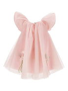 Abito per neonata Monnalisa rosa con dettaglio a fiori 73G904 7747 0091 MONNALISA KIDS 
