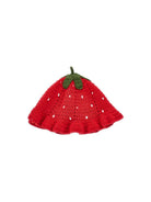 Cappello per neonata Monnalisa rosso con design a fragola 39G003 7030 0044 MONNALISA KIDS 
