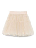 Gonna per bambina Monnalisa beige con design a strati 17FGON T9945 0003 MONNALISA 