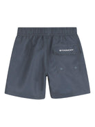 Costume da bagno per bambino Givenchy Kids grigio con coulisse H31080 061 GIVENCHY KIDS 