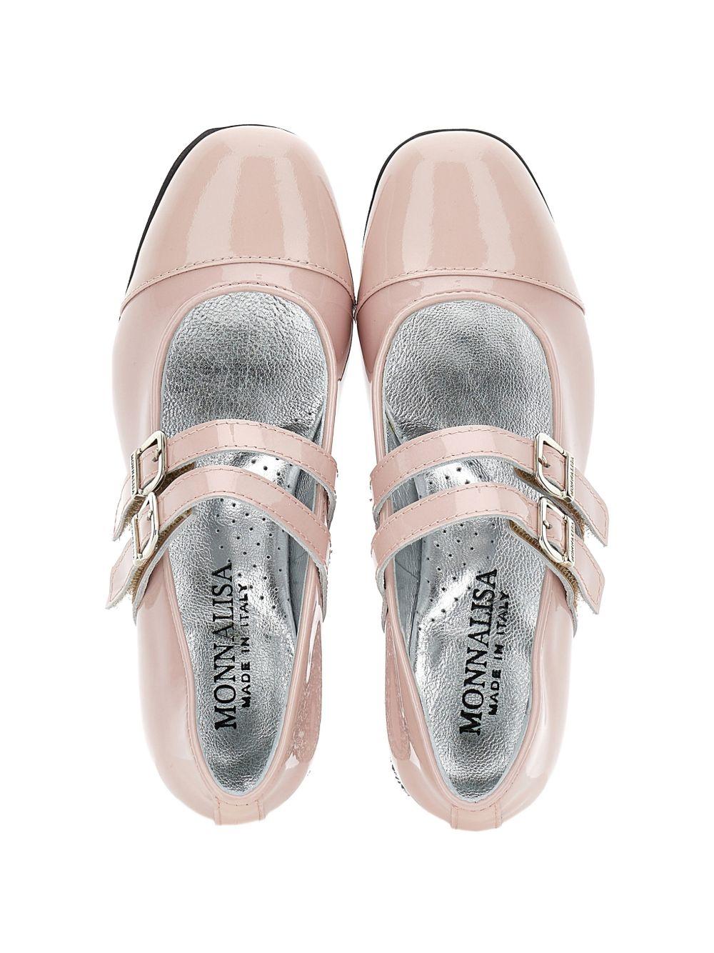 Ballerine per bambina Monnalisa Kids rosa con tacco largo con glitter 87H000 8770 0091 MONNALISA KIDS 
