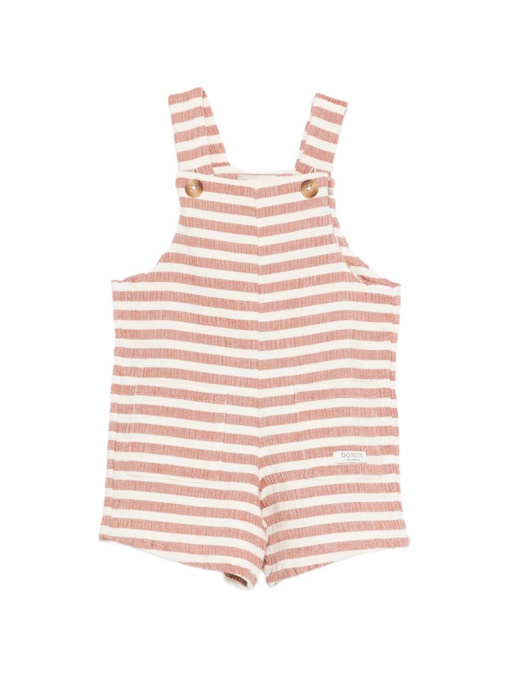 Salopette per neonato Donsje multicolor con design a righe 4116300 S0001 DONSJE KIDS 