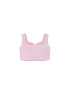 Top per bambina Monnalisa rosa chiaro con bottoni 71G307 7303 0091 MONNALISA KIDS 