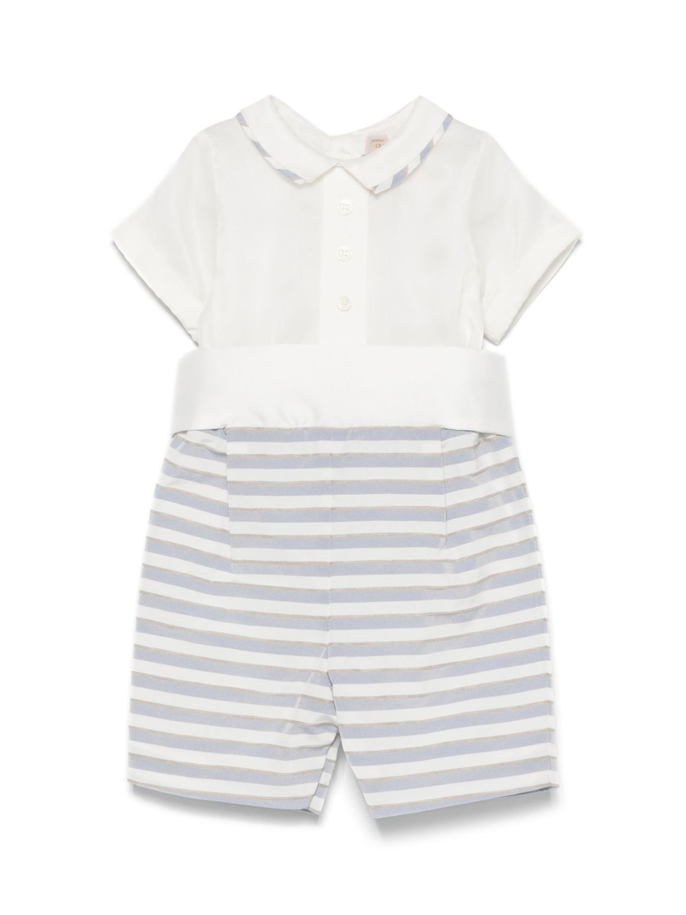 Tutina per neonato La Stupenderia bianco con inserti CBPG51 S11 LA STUPENDERIA 