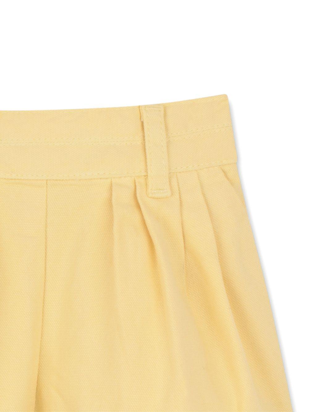 Bermuda per neonata Chloé Kids giallo con pieghe C20911 52A CHLOE' KIDS 