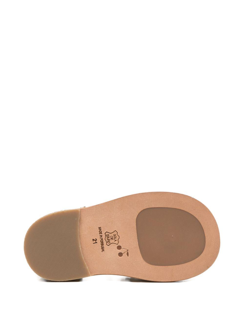 Sandali per bambina Bonpoint oro con cinturino alla caviglia S06XSOL00002 032 BONPOINT 