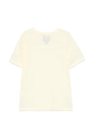 T-shirt per bambini MC2 Saint Barth Kids giallo con logo sulla manica ALE0002 00556L MC2 ST. BARTH KIDS 