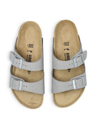 Sandali Arizona per bambina Birkenstock Kids color argento con glitter 1030477 SILVER BIRKENSTOCK KIDS 