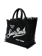 Borsa Vanity MC2 Saint Barth nero con stampa logo sul davanti VANI001 00208L MC2 ST. BARTH KIDS 