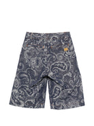 Shorts per bambino Etro Kids blu con motivo Paisley all-over GY6P09 I0308 620 ETRO KIDS 