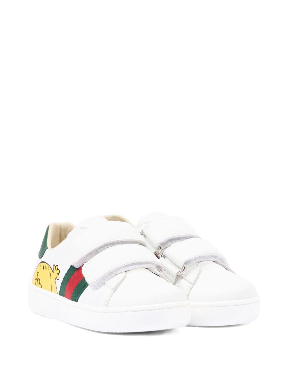 Sneakers per bambini Gucci Kids bianca con stampa grafica sul lato 858455CPWB0 9085 GUCCI KIDS 