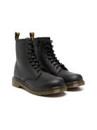 Stivaletti Fiori per bambini Dr. Martens Kids neri con cuciture a contrasto 15382001 1460 BLACK Dr martens kids 
