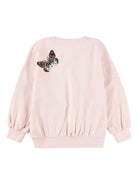 Felpa Marika per bambina Molo rosa con decorazione farfalle 2S26J207 5647 MOLO 