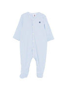 Pigiama per neonato Petit Bateau azzurro con chiusura con bottoni a pressioni A0FEX 01 PETIT BATEAU KIDS 