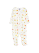 Pigiama per neonata Petit Bateau bianco con stampa grafica all-over A0FCL 01 PETIT BATEAU KIDS 
