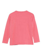 T-shirt per bambina Bobo Choses rosa con stampa grafica a mano B225AC007 661 BOBO CHOSES 
