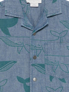 Camicia per bambino Stella McCartney Kids in denim con stampa all-over TY5P11 Z3546 606MC STELLA McCARTNEY KIDS 