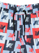 Costume da bagno per bambino K-Way Kids multicolore con stampa logo all-over K3124ZW A0A K-WAY KIDS 