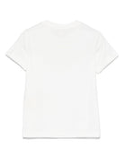 T-shirt per bambina Fendi Kids bianco con logo JFI375 7AJ F1SP9 FENDI KIDS 