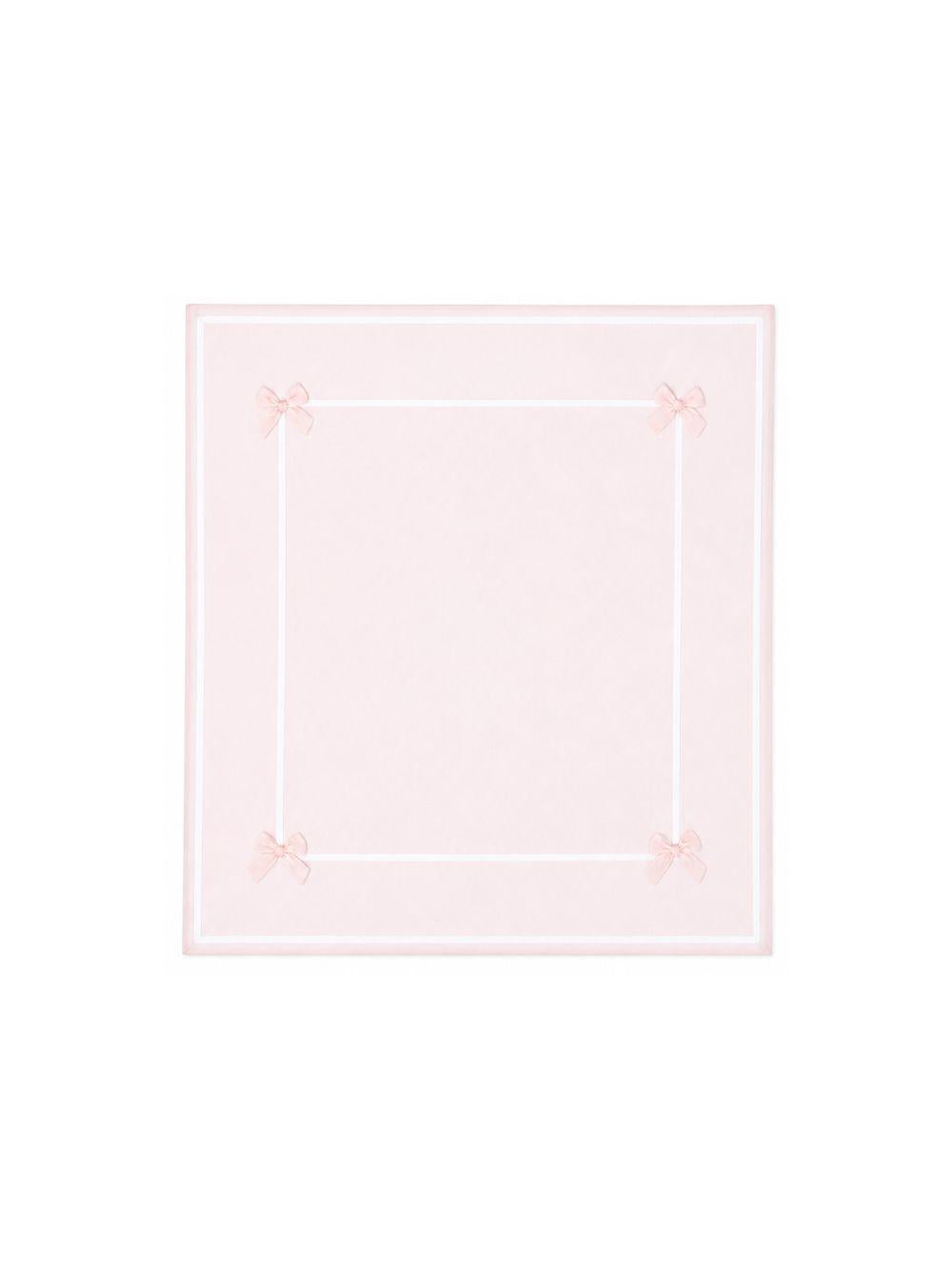 Copertina per neonata La Stupenderia rosa con dettaglio fiocco 2TBCO56 U40 LA STUPENDERIA KIDS 