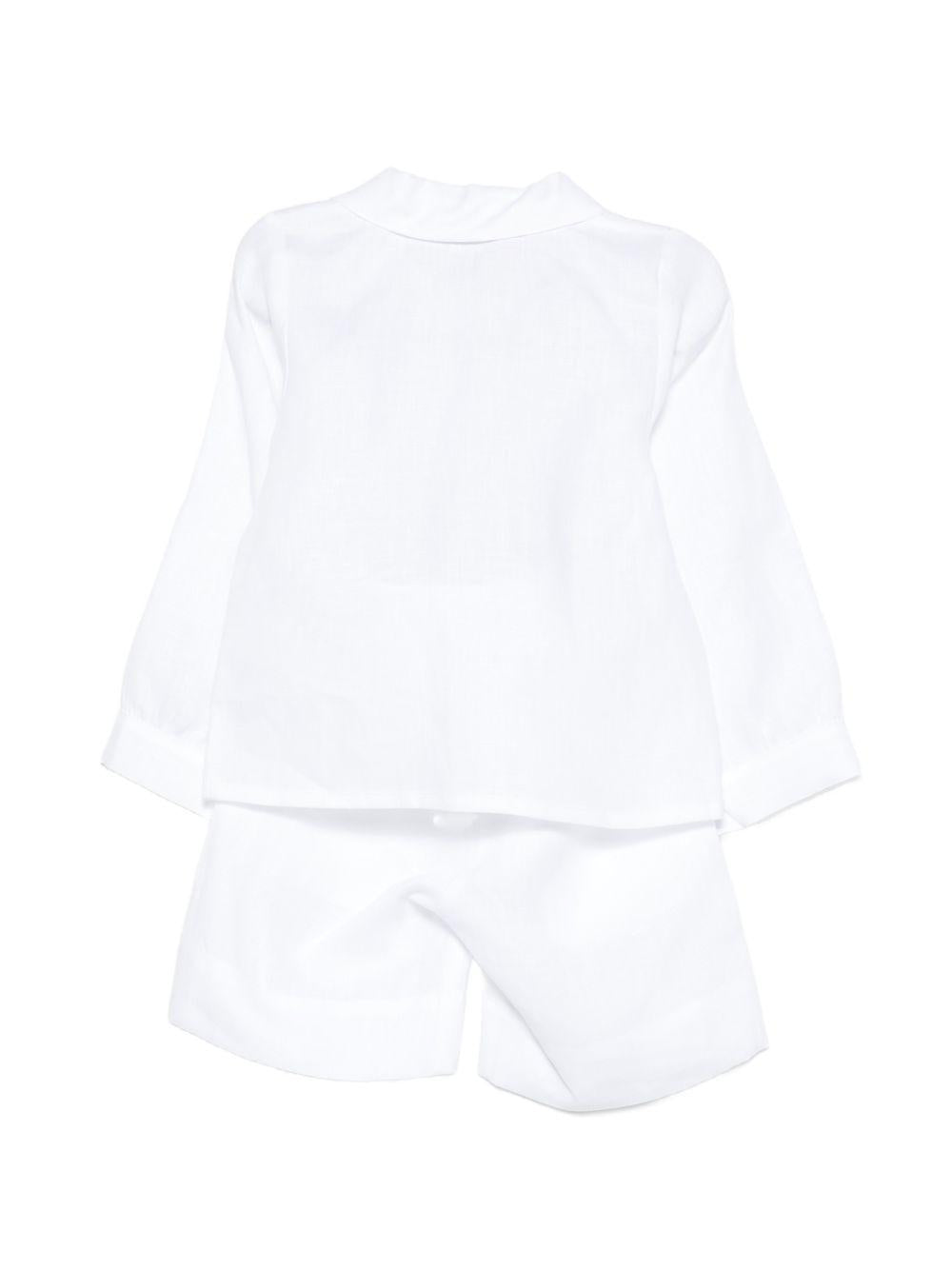 Abito per neonato Jesurum Baby bianco con colletto alla Peter Pan OFIUCO BEMBO BIANCO JESURUM KIDS 