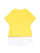 Set due pezzi per neonato Moschino Kids multicolore con stampa orsetto sul davanti MUG01WLCA88 82561 MOSCHINO KIDS 
