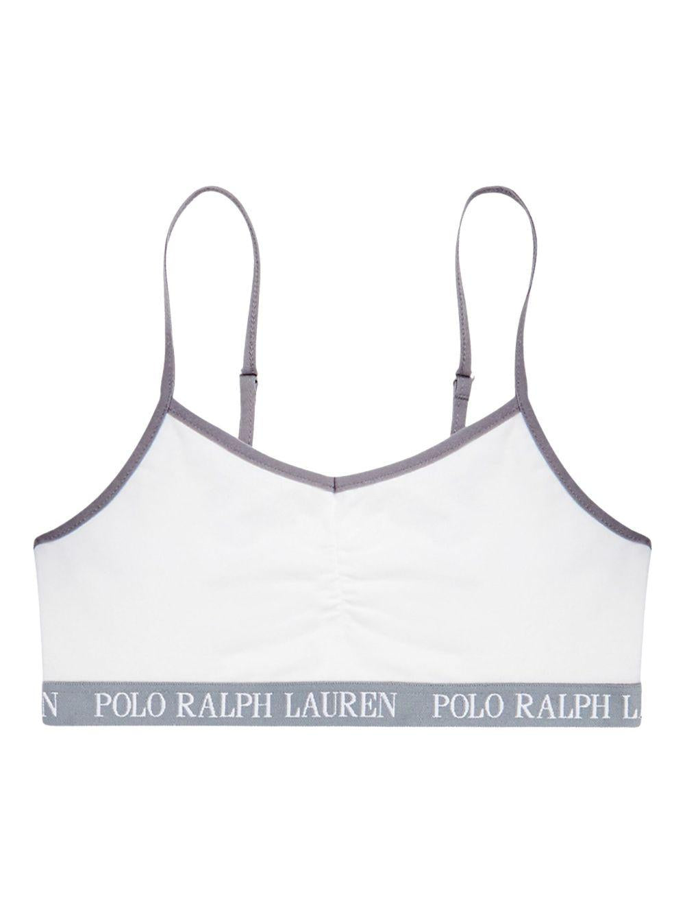 Set di due bralette per bambina Polo Ralph Lauren Kids grigie con spalline regolabili 4P5017 G9I Ralph Lauren kids 