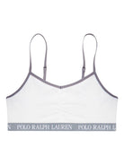 Set di due bralette per bambina Polo Ralph Lauren Kids grigie con spalline regolabili 4P5017 G9I Ralph Lauren kids 