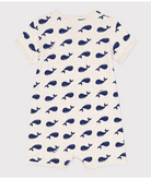 Tutina per neonati Petit Bateau beige con fantasia grafica all-over A09G6 01 PETIT BATEAU KIDS 