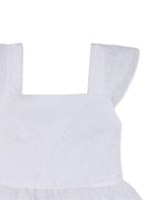 Top per bambina Givenchy Kids bianco con ricamo floreale in pizzo H31232 10P GIVENCHY KIDS 