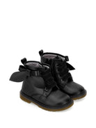 Stivali per bambina Monnalisa Kids neri con dettaglio fiocco sui lati 83H009 8777 0050 MONNALISA KIDS 
