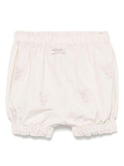Pantaloncini per neonato Donsje Carson beige con ricamo all-over 3029806 00001 DONSJE KIDS 