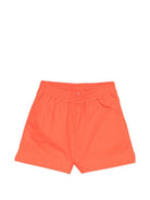 Shorts per bambina MSGM Kids arancioni con vita arricciata S6MSJGSH098 MS074 MSGM KIDS 